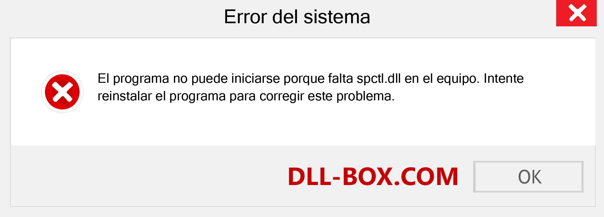 ¿Falta el archivo spctl.dll ?. Descargar para Windows 7, 8, 10 - Corregir spctl dll Missing Error en Windows, fotos, imágenes