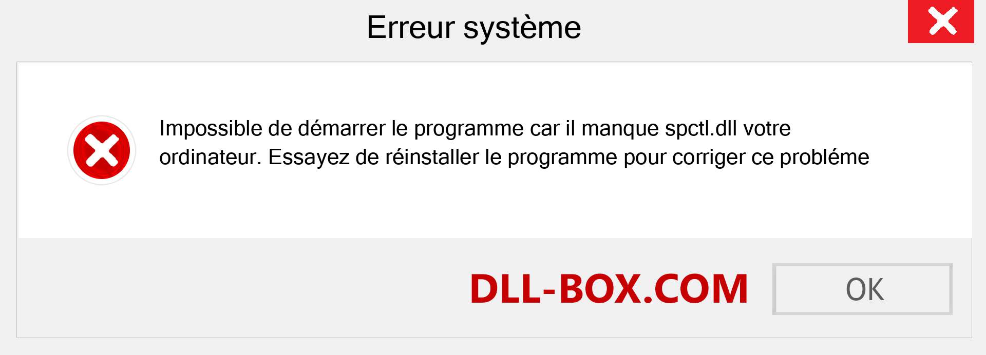 Le fichier spctl.dll est manquant ?. Télécharger pour Windows 7, 8, 10 - Correction de l'erreur manquante spctl dll sur Windows, photos, images